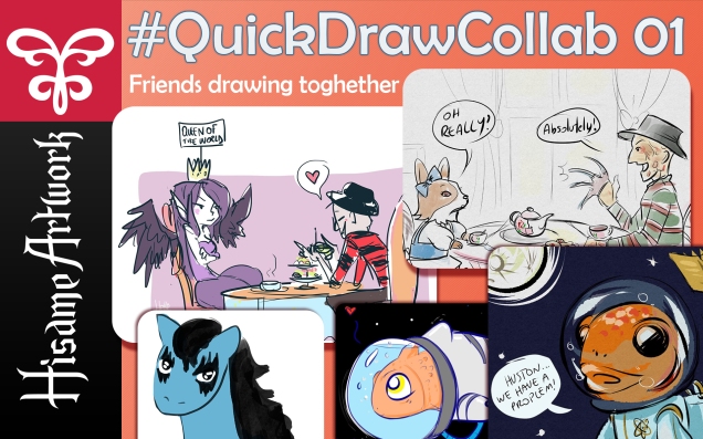 Hisame Artwork QuickDrawCollab art event